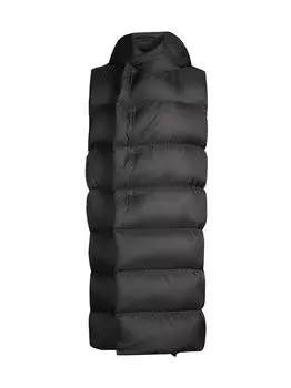 Пуховик с капюшоном Rick Owens, черный