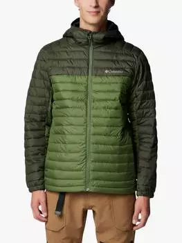 Пуховик с капюшоном silver falls Columbia, цвет Canteen Green