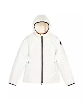 Пуховик с капюшоном Suns, белый