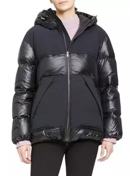 Пуховик с капюшоном Theory Black