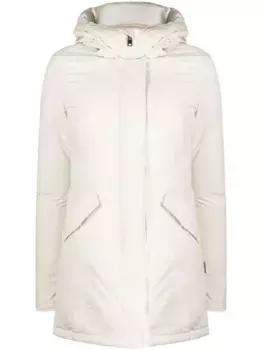 Пуховик с капюшоном WOOLRICH, белый