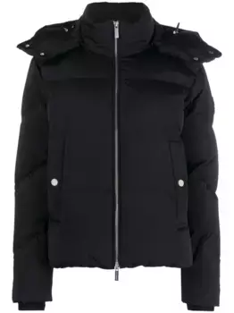 Пуховик с капюшоном WOOLRICH, черный