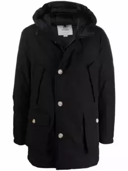 Пуховик с капюшоном WOOLRICH, черный
