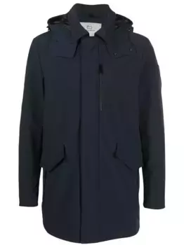 Пуховик с капюшоном WOOLRICH, синий