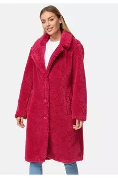 Пуховик с косыми карманами Threadbare, розовый