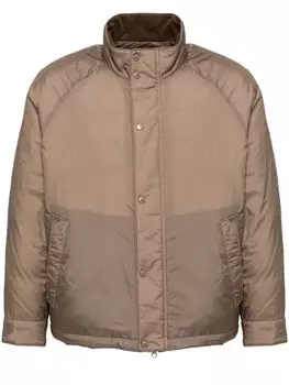 Пуховик с кулиской Man On The Boon., коричневый