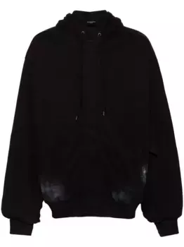 Пуховик с логотипом BALENCIAGA, черный