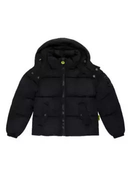 Пуховик с логотипом Barrow kids, черный
