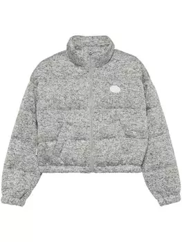 Пуховик с логотипом CHOCOOLATE, серый