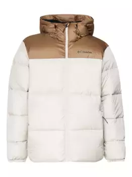 Пуховик с логотипом Columbia, белый