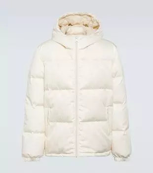 Пуховик с логотипом gg Gucci, белый