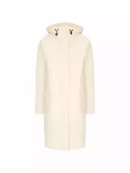 Пуховик с логотипом MSGM, бежевый