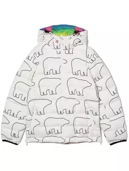 Пуховик с логотипом Perfect Moment Kids, белый