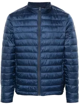 Пуховик с логотипом Rossignol, синий