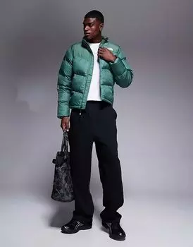 Пуховик с логотипом Saikuru зеленого цвета The North Face