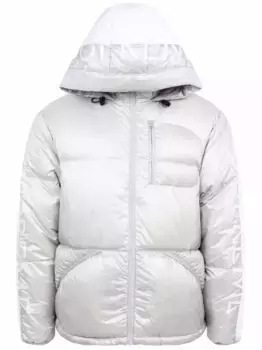 Пуховик с логотипом Supreme, белый