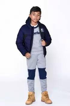 Пуховик с логотипом Timberland, синий