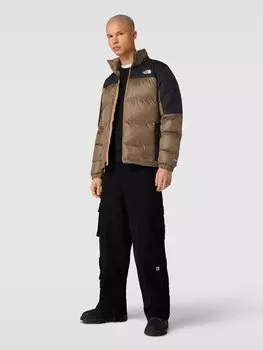 Пуховик с нашивкой-лейблом модель 'DIABLO' The North Face, коричневый