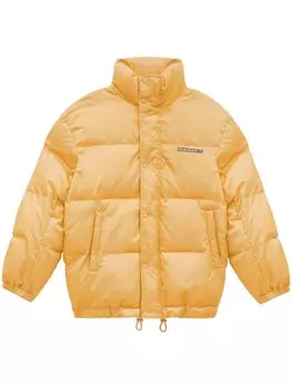 Пуховик с нашивкой-логотипом MARANT, желтый