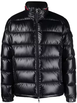 Пуховик с нашивкой-логотипом Moncler, черный