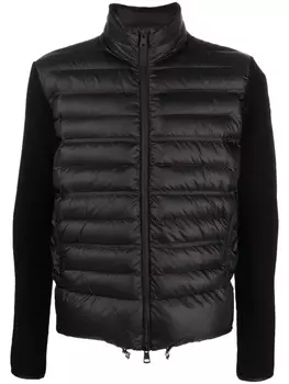 Пуховик с нашивкой-логотипом Moncler, черный