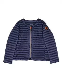 Пуховик с нашивкой-логотипом Save The Duck Kids, синий