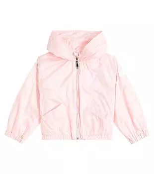 Пуховик с оборками Il Gufo, розовый