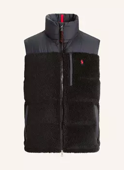 Пуховик с плюшевым мехом POLO RALPH LAUREN, черный