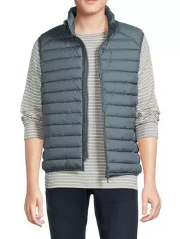 Пуховик с воротником-стойкой Liam Save The Duck, цвет Ash Blue