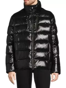 Пуховик с воротником-стойкой Mitch Save The Duck, черный