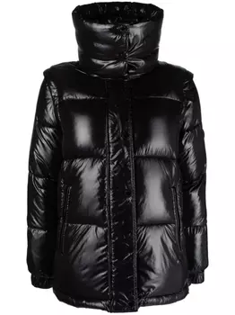Пуховик с воротником-воронкой Michael Michael Kors, черный