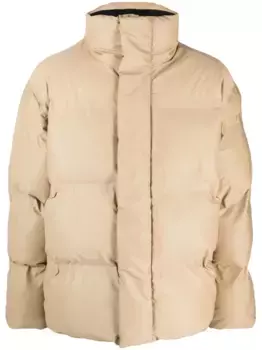 Пуховик с воротником-воронкой Rains, нейтральный