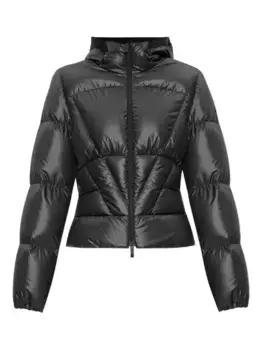 Пуховик с вырезом MONCLER, черный