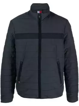 Пуховик с вышитым логотипом Tommy Hilfiger, синий