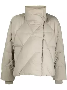 Пуховик с высоким воротником b+ab, зеленый