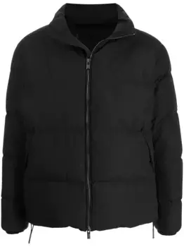 Пуховик с высоким воротником EMPORIO ARMANI, черный