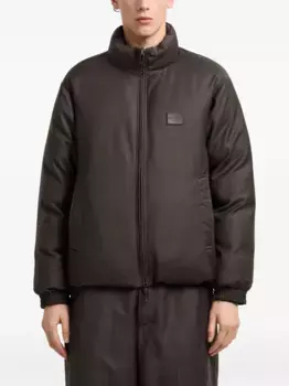 Пуховик с высоким воротником EMPORIO ARMANI, зеленый