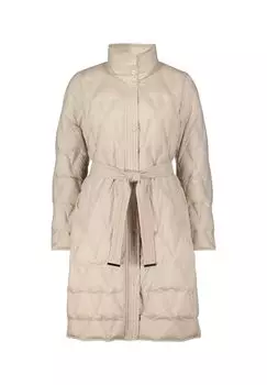 Пуховик с завязывающимся поясом BETTY BARCLAY, песочный