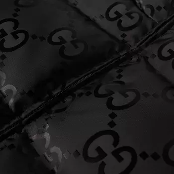 Пуховик с жаккардовым узором GG Gucci
