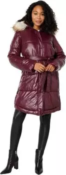 Пуховик Sam Edelman Puffer with Side Vent, цвет Bordeaux