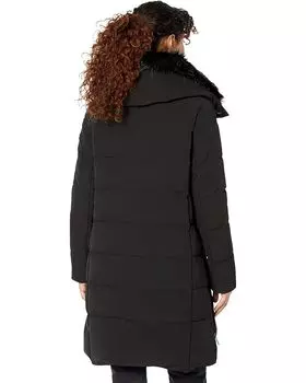 Пуховик Sam Edelman Zip Front Puffer, черный