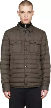 Пуховик Sanary цвета хаки Moncler