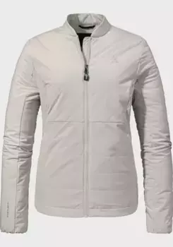 Пуховик Schffel "Insulation Jacket Bozen L", без капюшона, белый