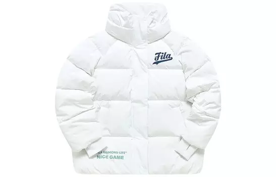 Пуховик серии BASEBALL женский стандартный белый Fila Fusion