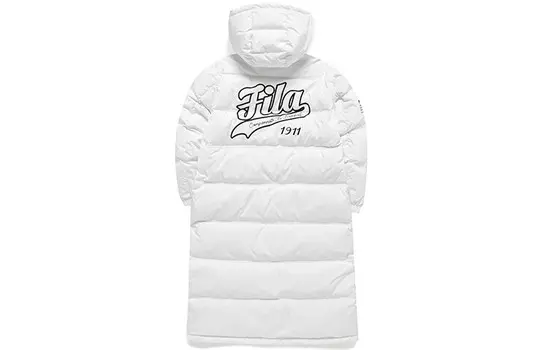 Пуховик серии BASEBALL женский стандартный белый Fila Fusion