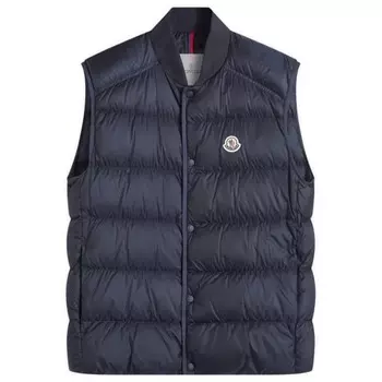 Пуховик Serot трикотажный Moncler, синий