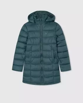Пуховик SIMONE LONG 3/4 Pepe Jeans, темно-зеленый