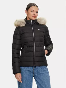 Пуховик slim fit Tommy Jeans, черный