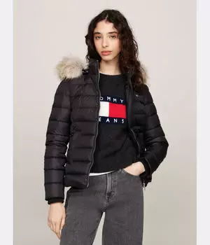 Пуховик Slim fit Tommy Jeans, черный