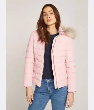 Пуховик Slim fit Tommy Jeans, розовый